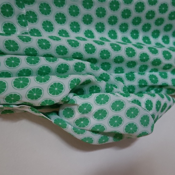 NWOT  Rare Express Green Lime Print  Button-Down Shirt - Picture 4 of 5